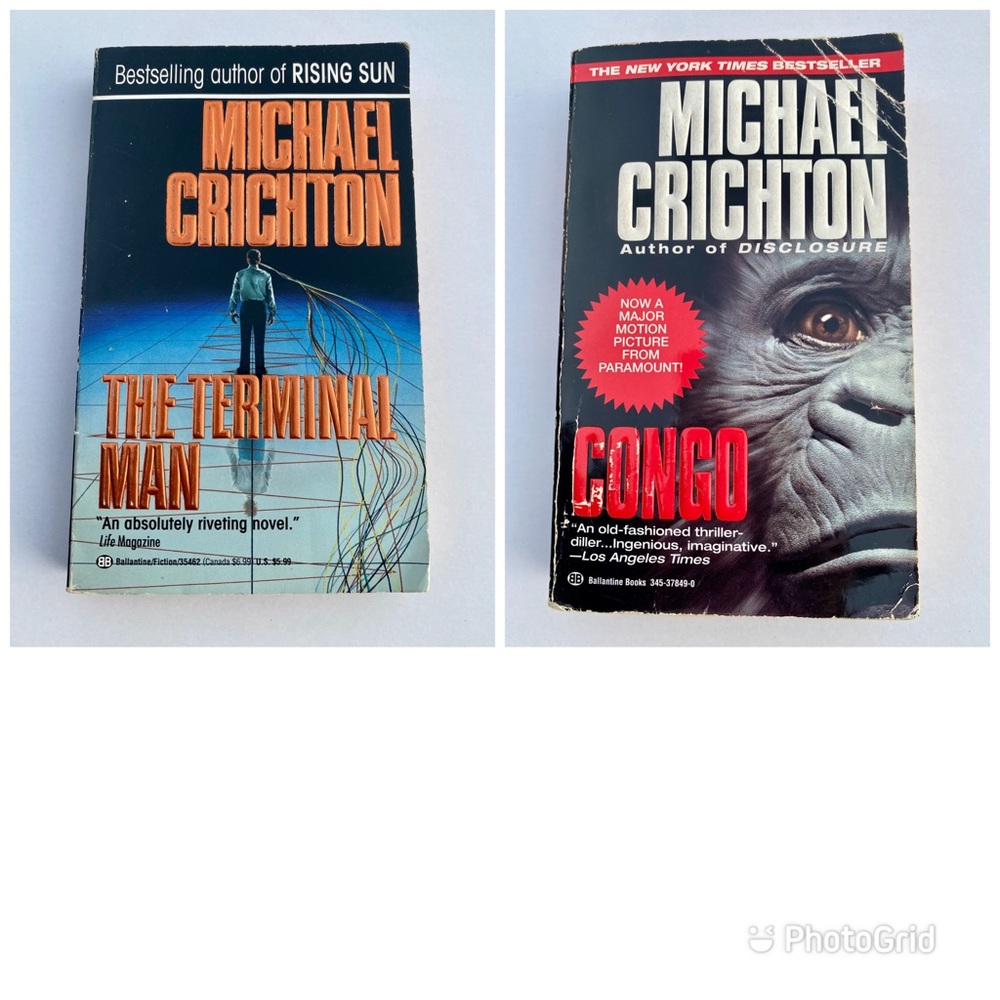 Michael Crichton Paperback Books